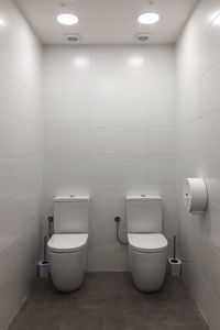 Empty seats in bathroom