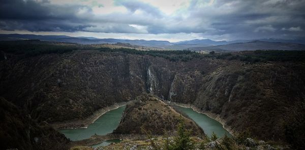 Scenic view of river against sky