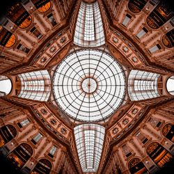 Low angle view of ceiling in shopping mall
