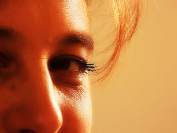 Close-up portrait of a woman