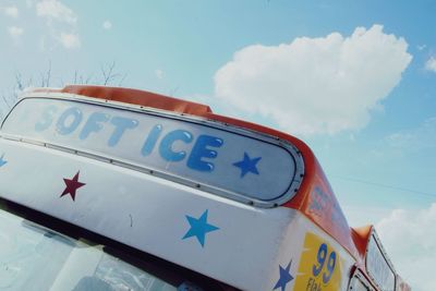 Ice cream bus on road