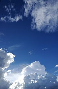 Low angle view of clouds in sky