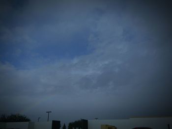 Low angle view of cloudy sky