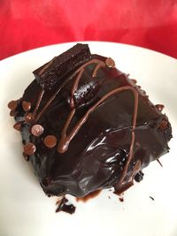 Close-up of chocolate cake