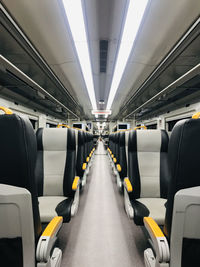 Interior of train