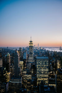 Cityscape of new york from top of the rock