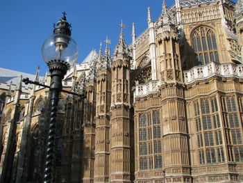 Low angle view of buildings against sky