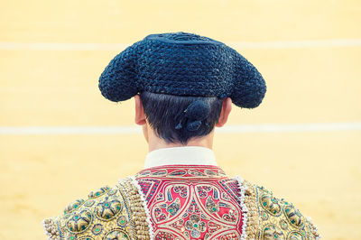 Rear view of woman looking at sea