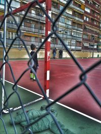 Close-up of chainlink fence