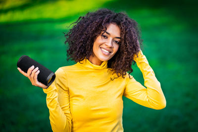 Portrait of a smiling young woman