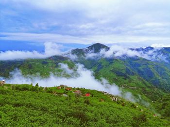 Scenic view of landscape against sky