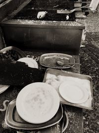 Close-up of food on table