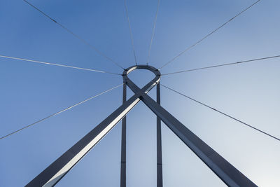 Low angle view of bridge against sky