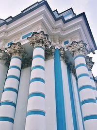 Low angle view of traditional building against sky