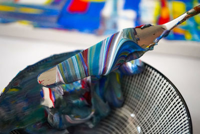 Close-up of toys on table