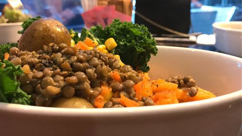 Close-up of vegetables in bowl