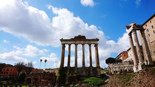 Old ruins against sky