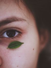 Close-up portrait of woman