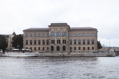 View of building against cloudy sky