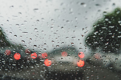 Raindrops on glass window