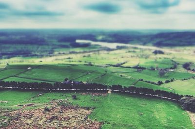 Aerial view of landscape