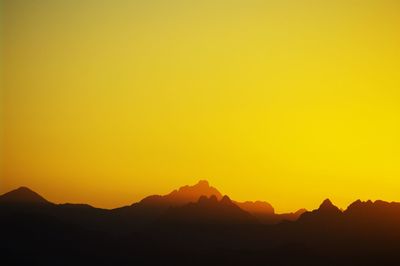 Scenic view of landscape at sunset