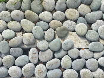 Full frame shot of pebbles