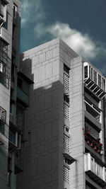 Low angle view of buildings against sky