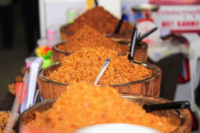 Close-up of food for sale