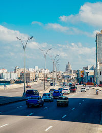 Cars on road