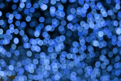 Defocused image of illuminated lights