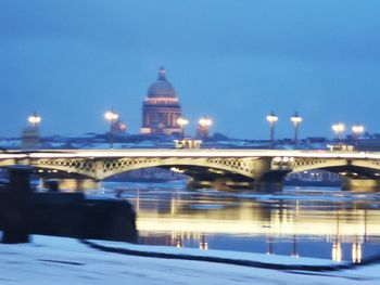 Bridge over river in city