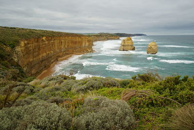 Scenic view of sea against sky