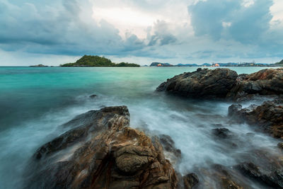 Scenic view of sea against sky