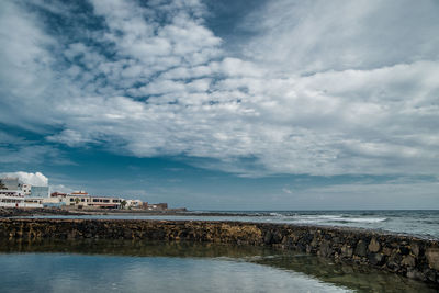 Scenic view of sea against sky