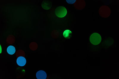 Defocused image of illuminated lights