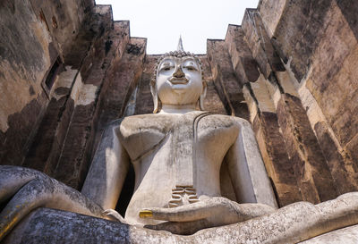 Low angle view of a statue