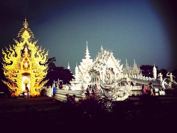 Low angle view of temple