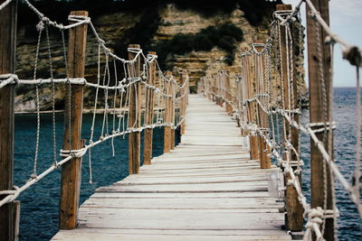 Footbridge over water