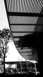 Low angle view of bridge against sky