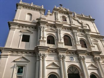 Low angle view of historical building against sky