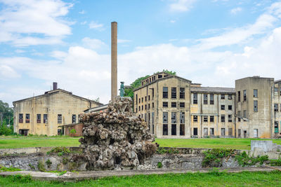 Scenic view of building against sky