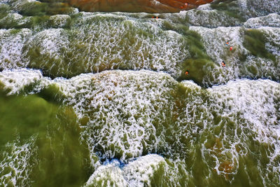 Full frame shot of frozen sea