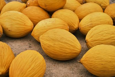 Full frame shot of walnuts for sale at market