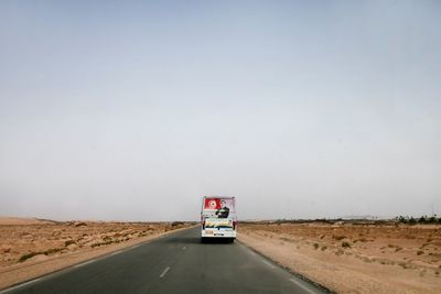 Road passing through landscape