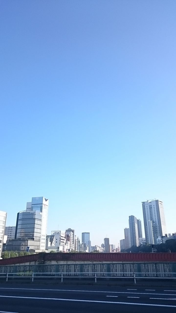 VIEW OF CITYSCAPE AGAINST CLEAR SKY