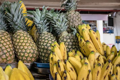 Fruits for sale at market stall