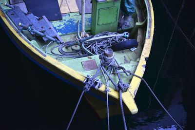 Close-up of car on road