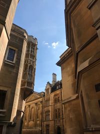 Low angle view of historic building against sky