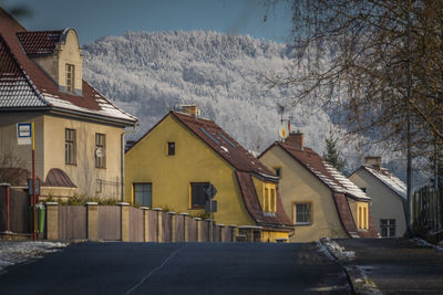 Houses in city